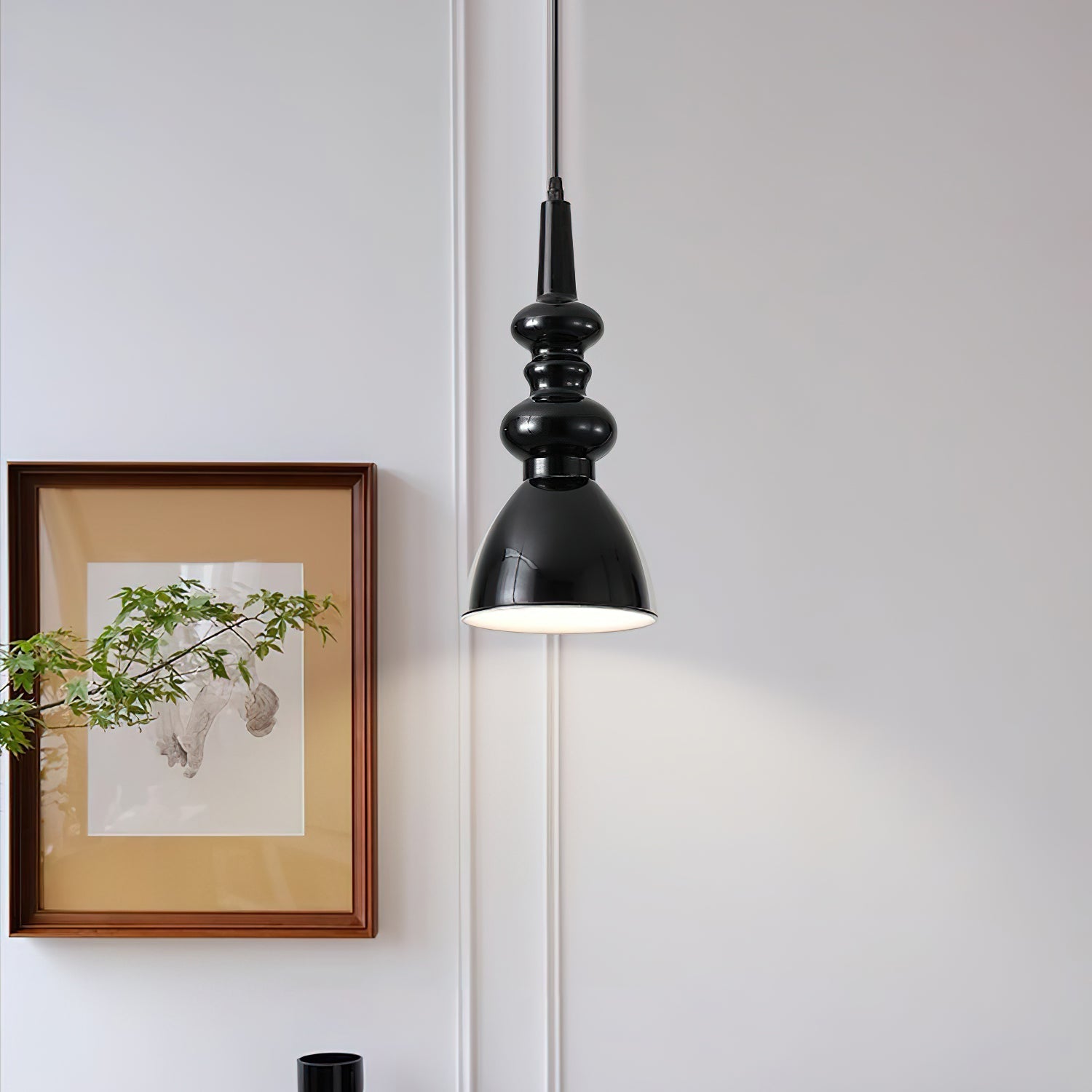 Hven Nordic Art Noir Pendant Light-Neutral Decor