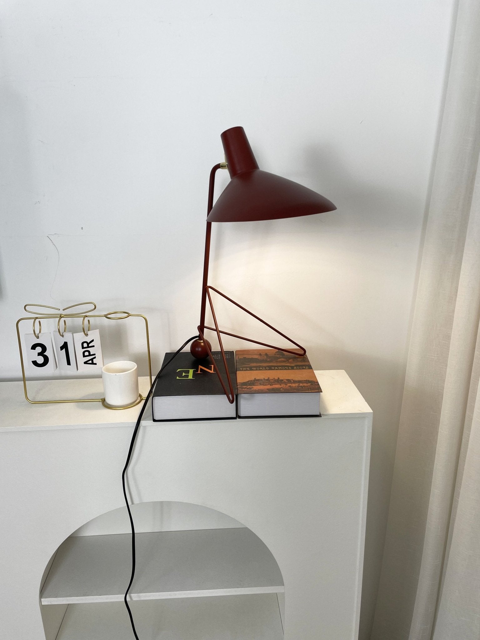 Pivot Industrial Table Lamp-Neutral Decor