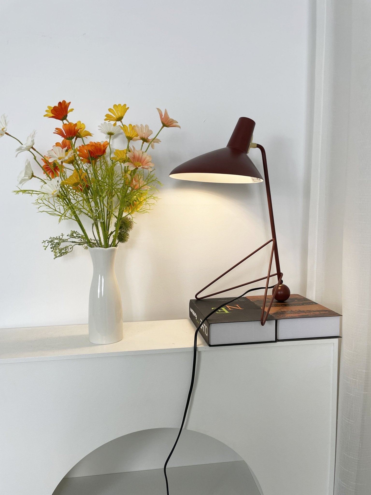 Pivot Industrial Table Lamp-Neutral Decor