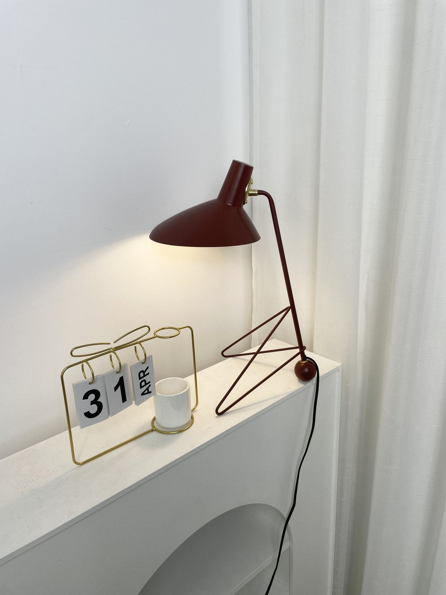 Pivot Industrial Table Lamp-Neutral Decor