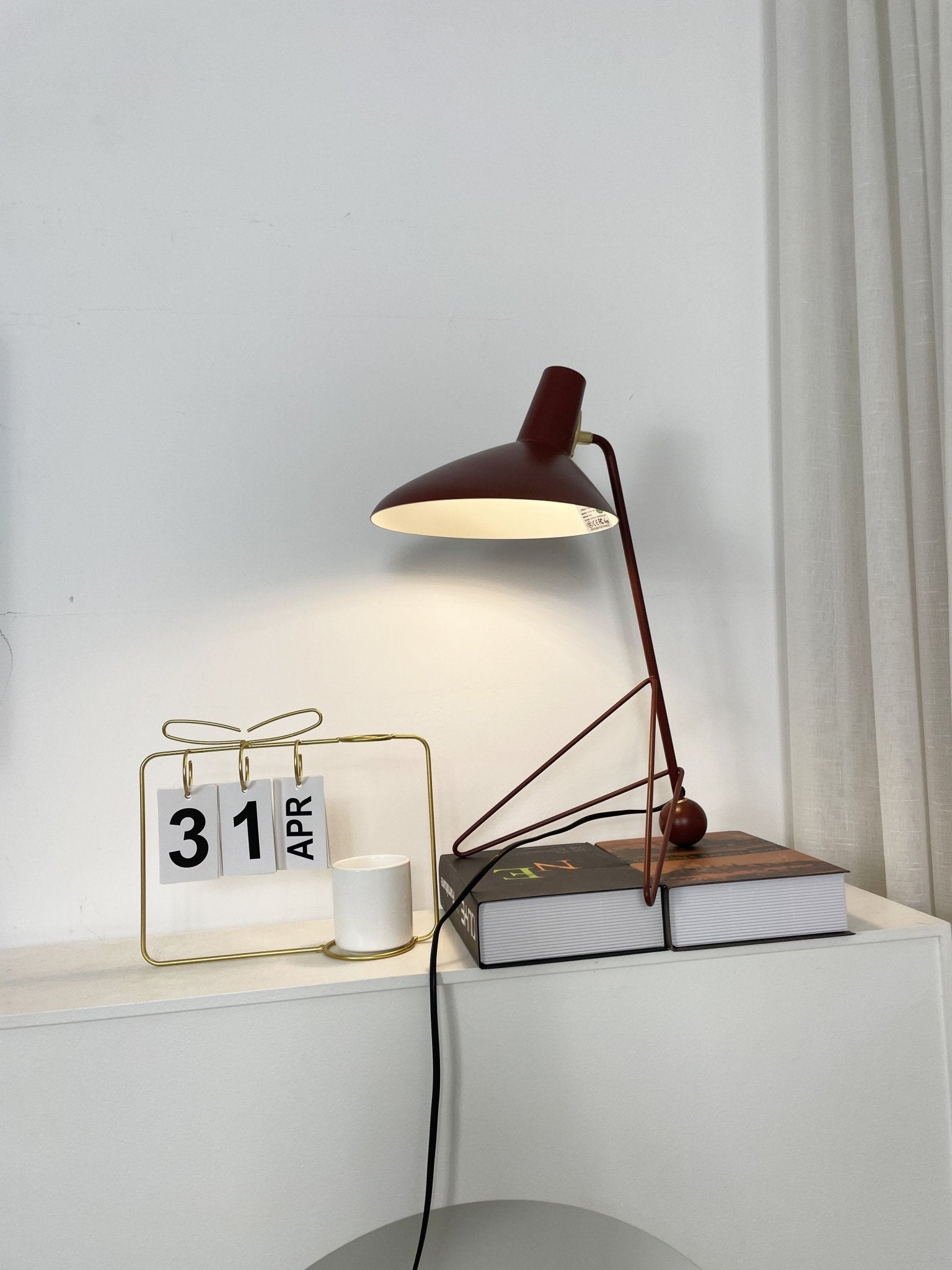 Pivot Industrial Table Lamp-Neutral Decor