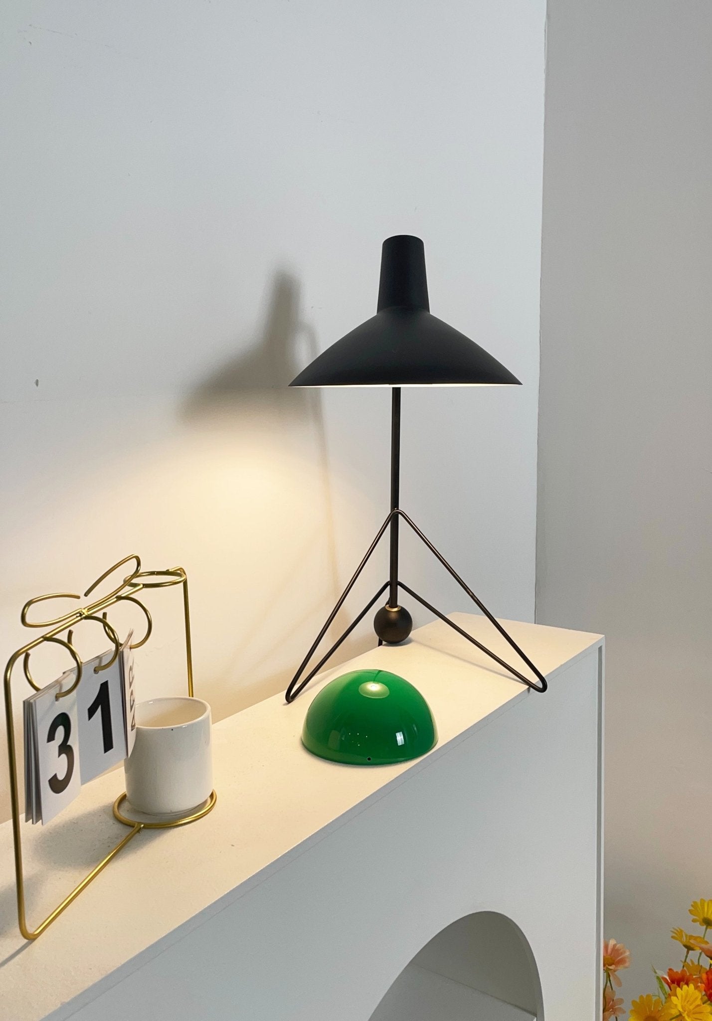 Pivot Industrial Table Lamp-Neutral Decor