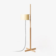 Vindis Wood Fabric Floor Lamp-Neutral Decor