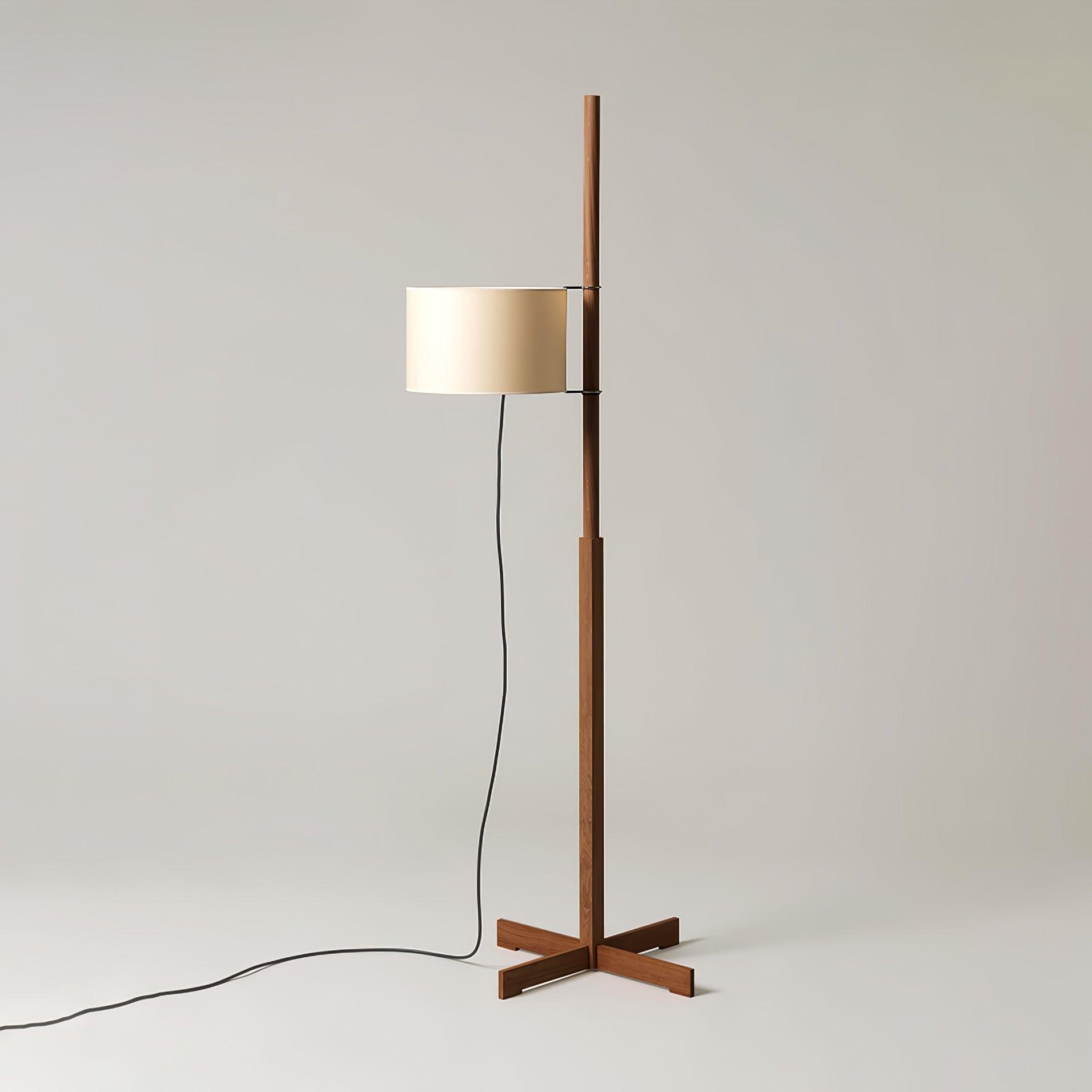 Vindis Wood Fabric Floor Lamp-Neutral Decor