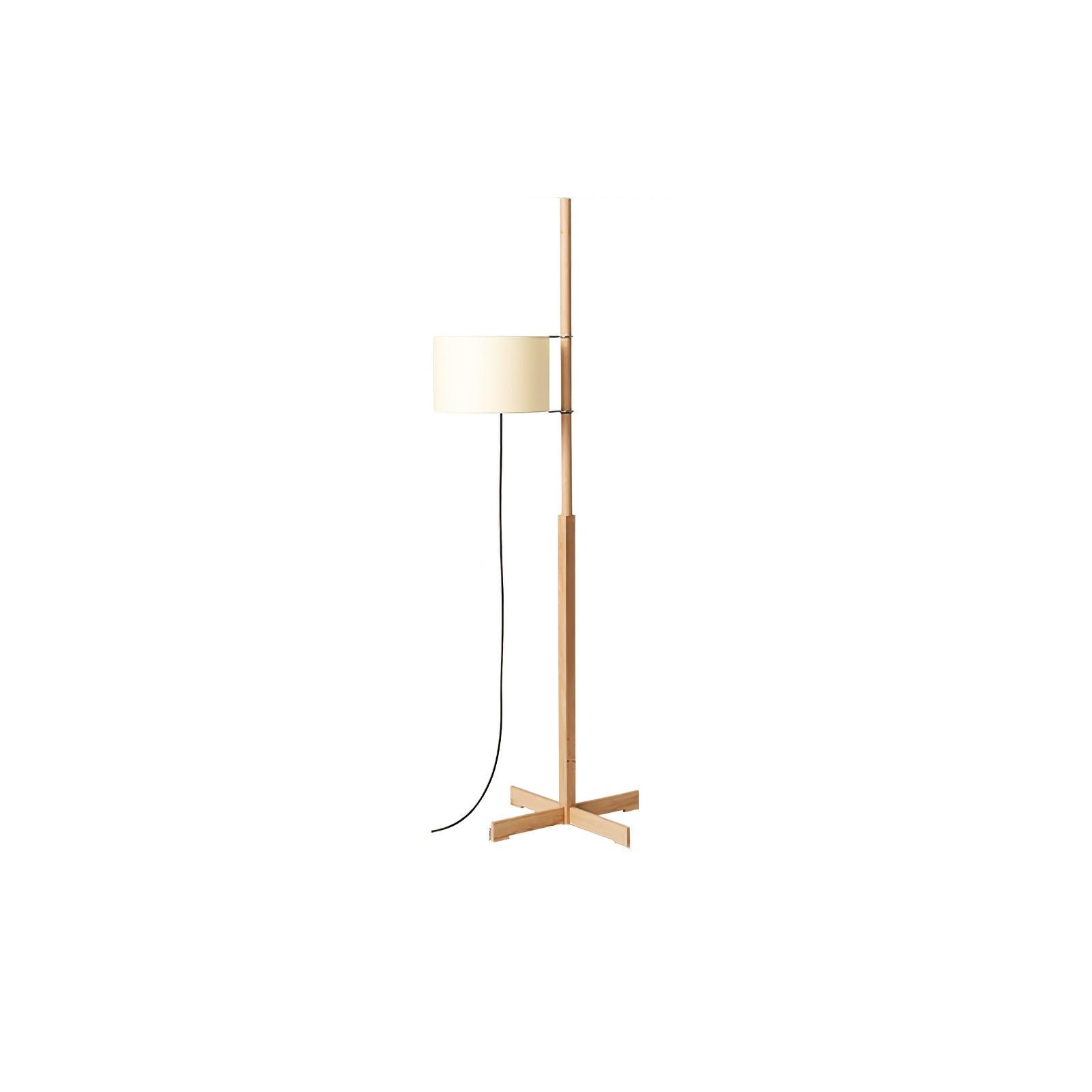 Vindis Wood Fabric Floor Lamp-Neutral Decor