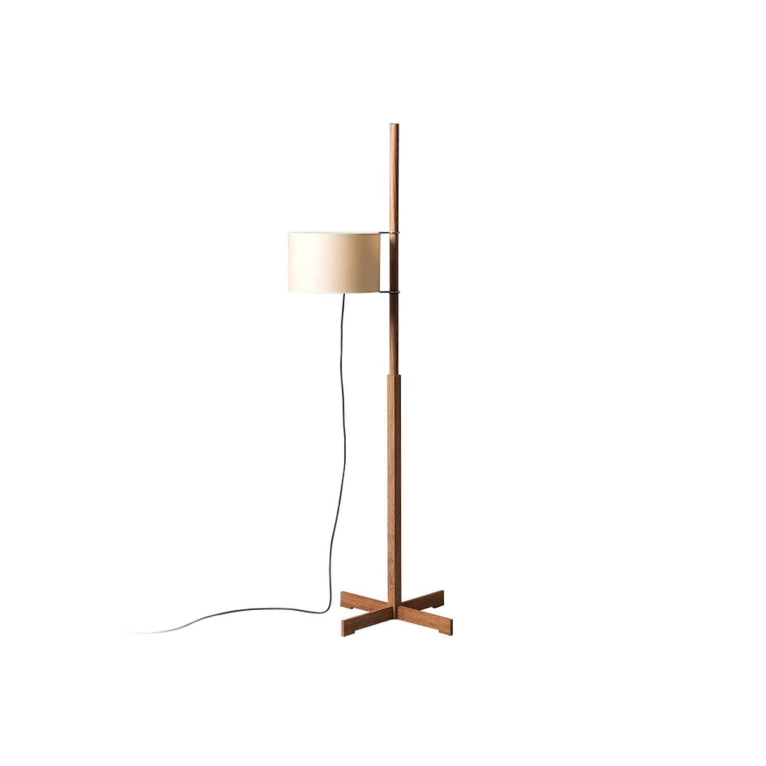 Vindis Wood Fabric Floor Lamp-Neutral Decor