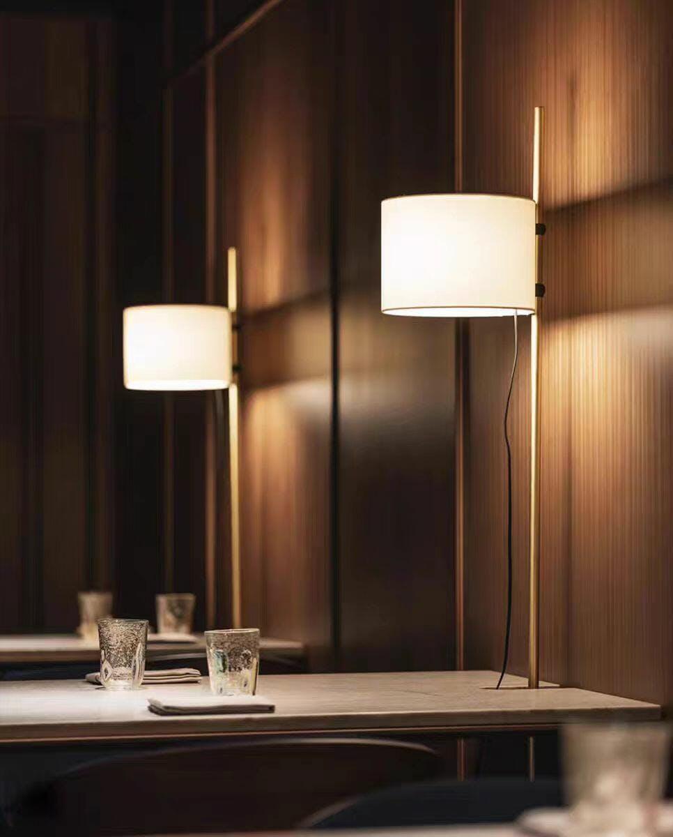 Vindis Wood Fabric Floor Lamp-Neutral Decor