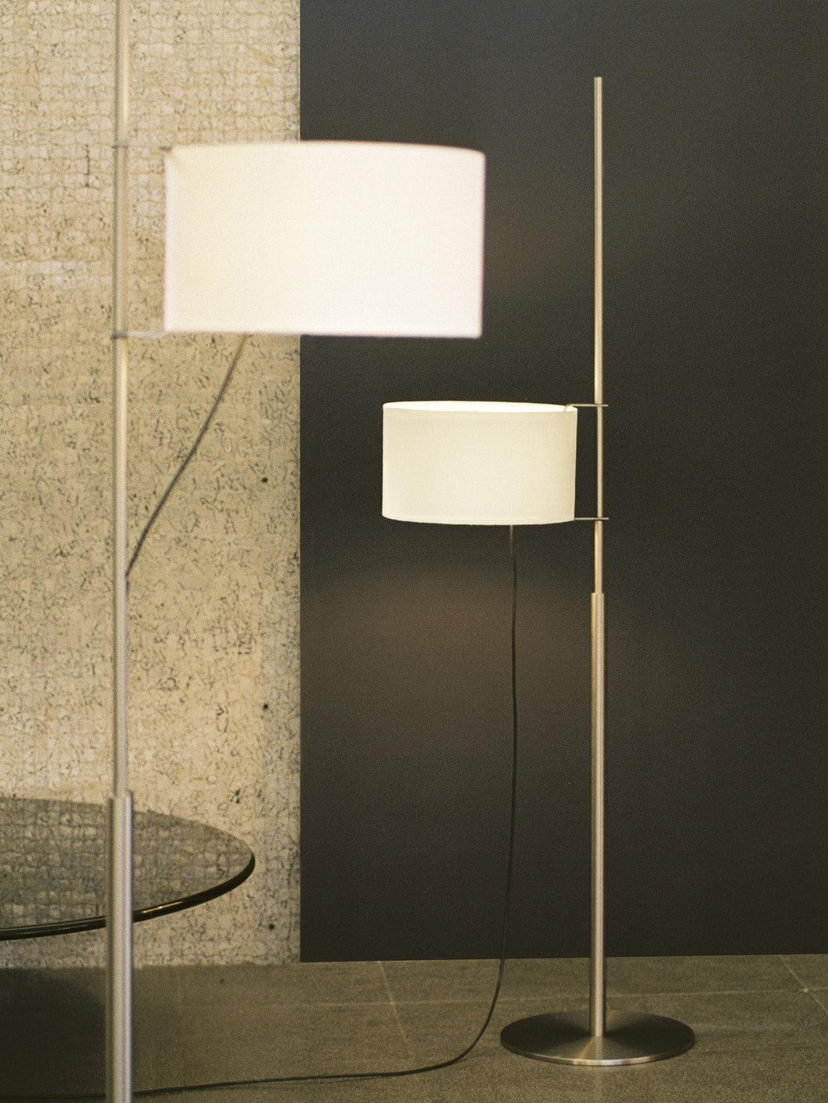 Vindis Wood Fabric Floor Lamp-Neutral Decor
