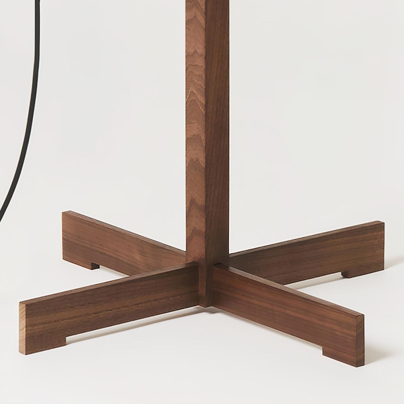 Vindis Wood Fabric Floor Lamp-Neutral Decor