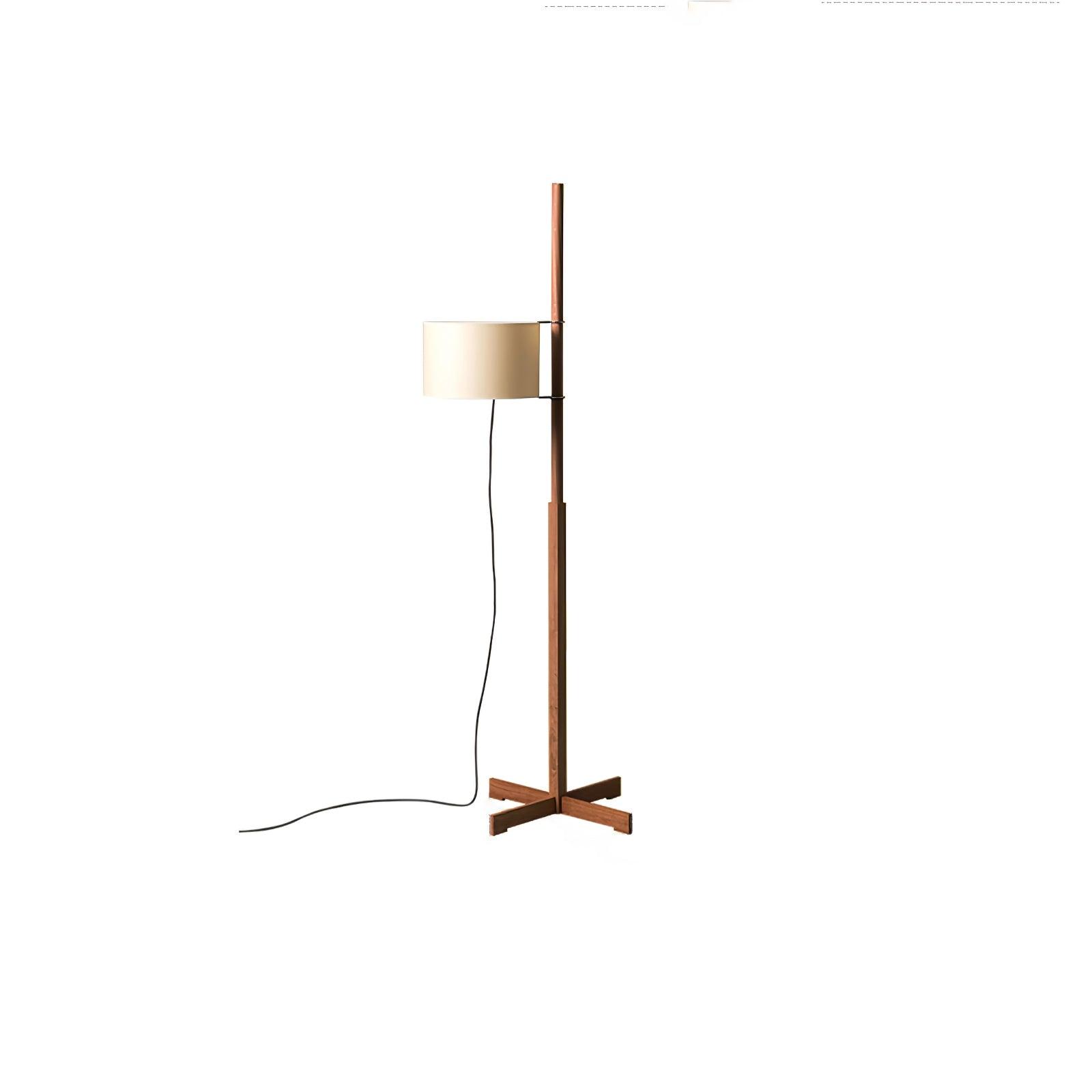 Vindis Wood Fabric Floor Lamp-Neutral Decor