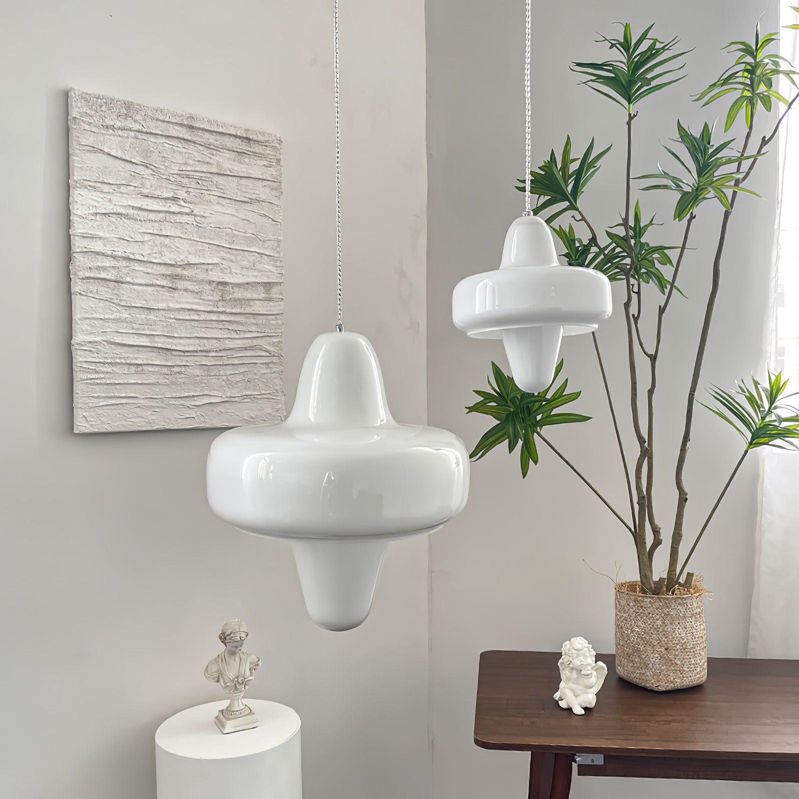 Nuvia Minimalist Glass Pendant Lamp-Neutral Decor