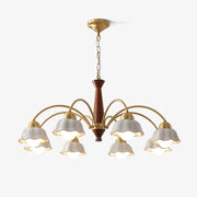 Bellin Floral Chandeliers Wood Ceramic - Neutralighting