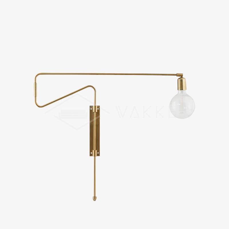 Elsoreth Modern Minimalist Swing Wall Lamp-Neutral Decor