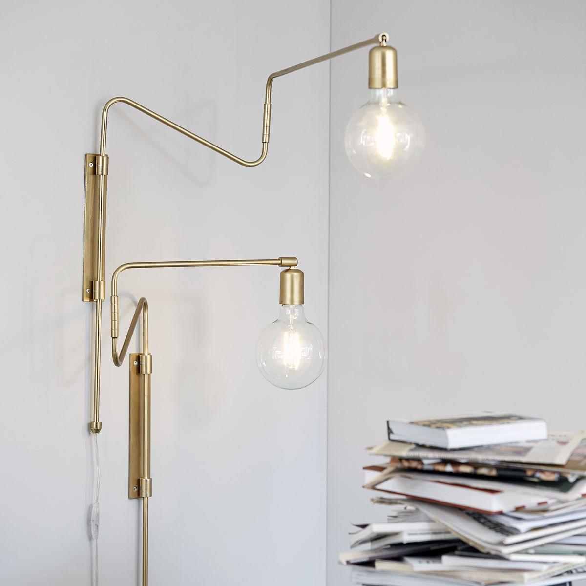 Elsoreth Modern Minimalist Swing Wall Lamp-Neutral Decor