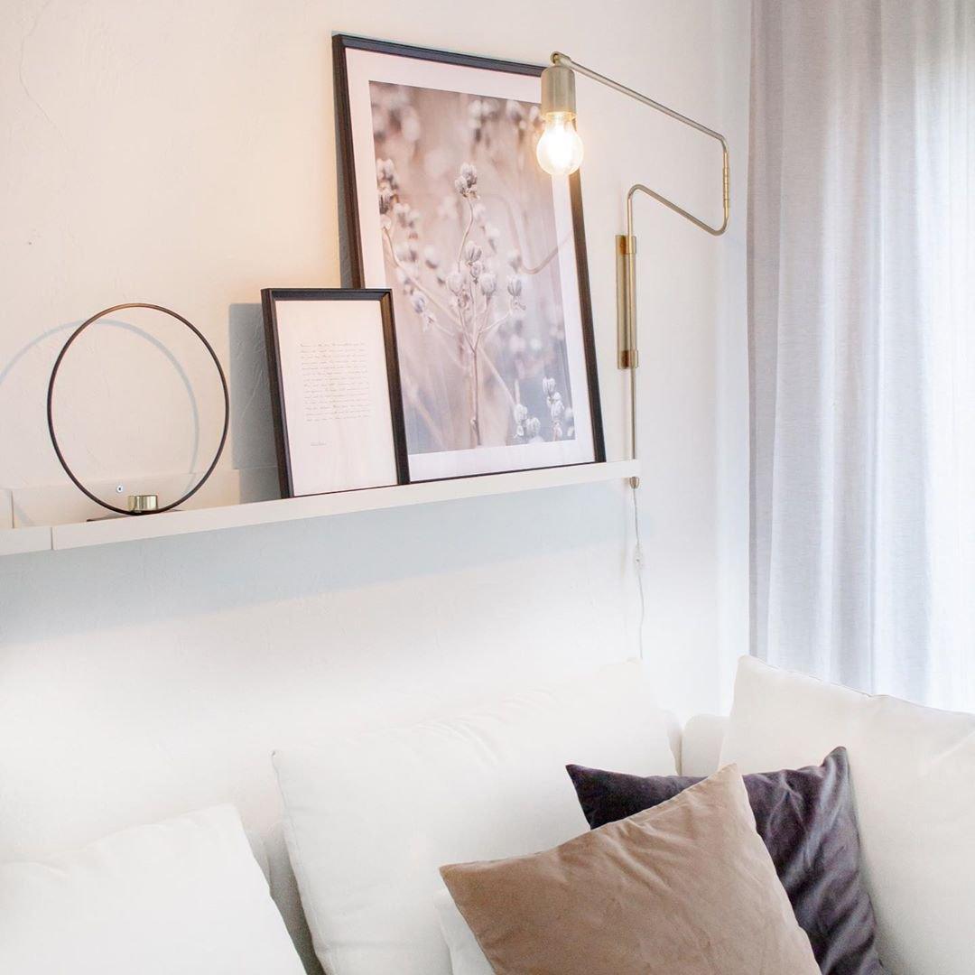 Elsoreth Modern Minimalist Swing Wall Lamp-Neutral Decor