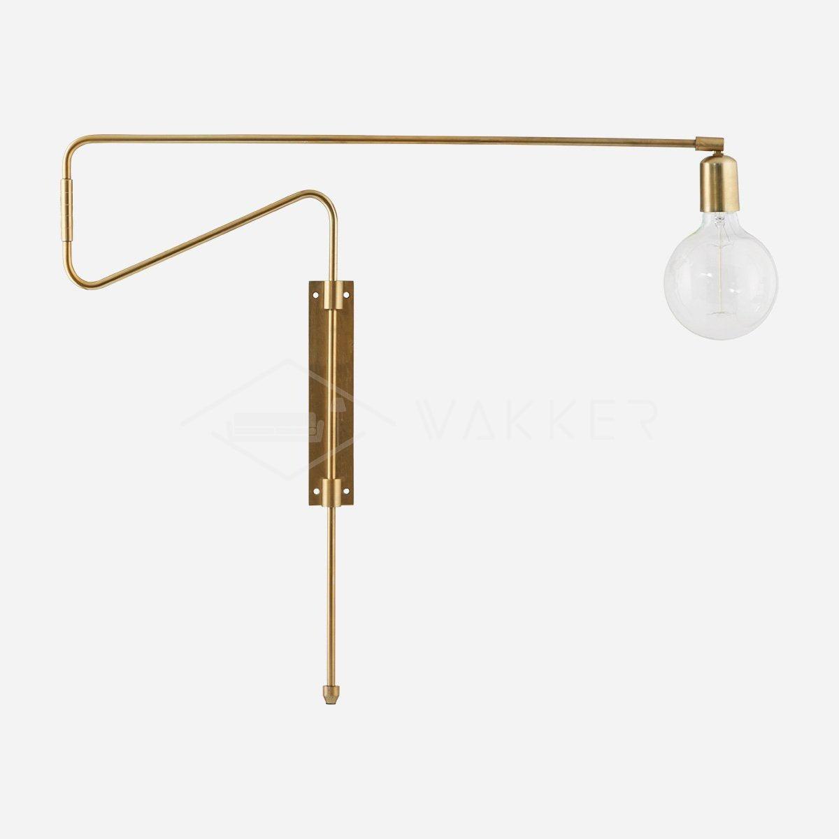 Elsoreth Modern Minimalist Swing Wall Lamp-Neutral Decor