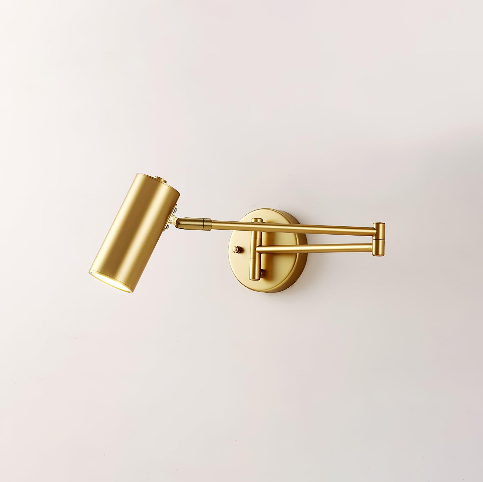 Lustra Wall Sconce Brass Swing Arm Adjustable-Neutral Decor
