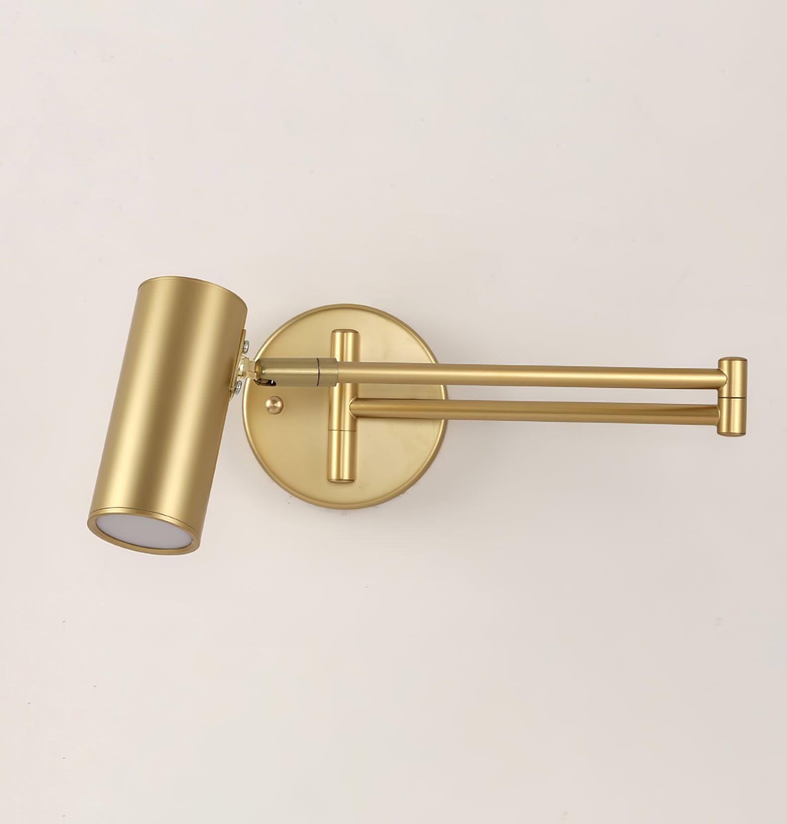 Lustra Wall Sconce Brass Swing Arm Adjustable-Neutral Decor