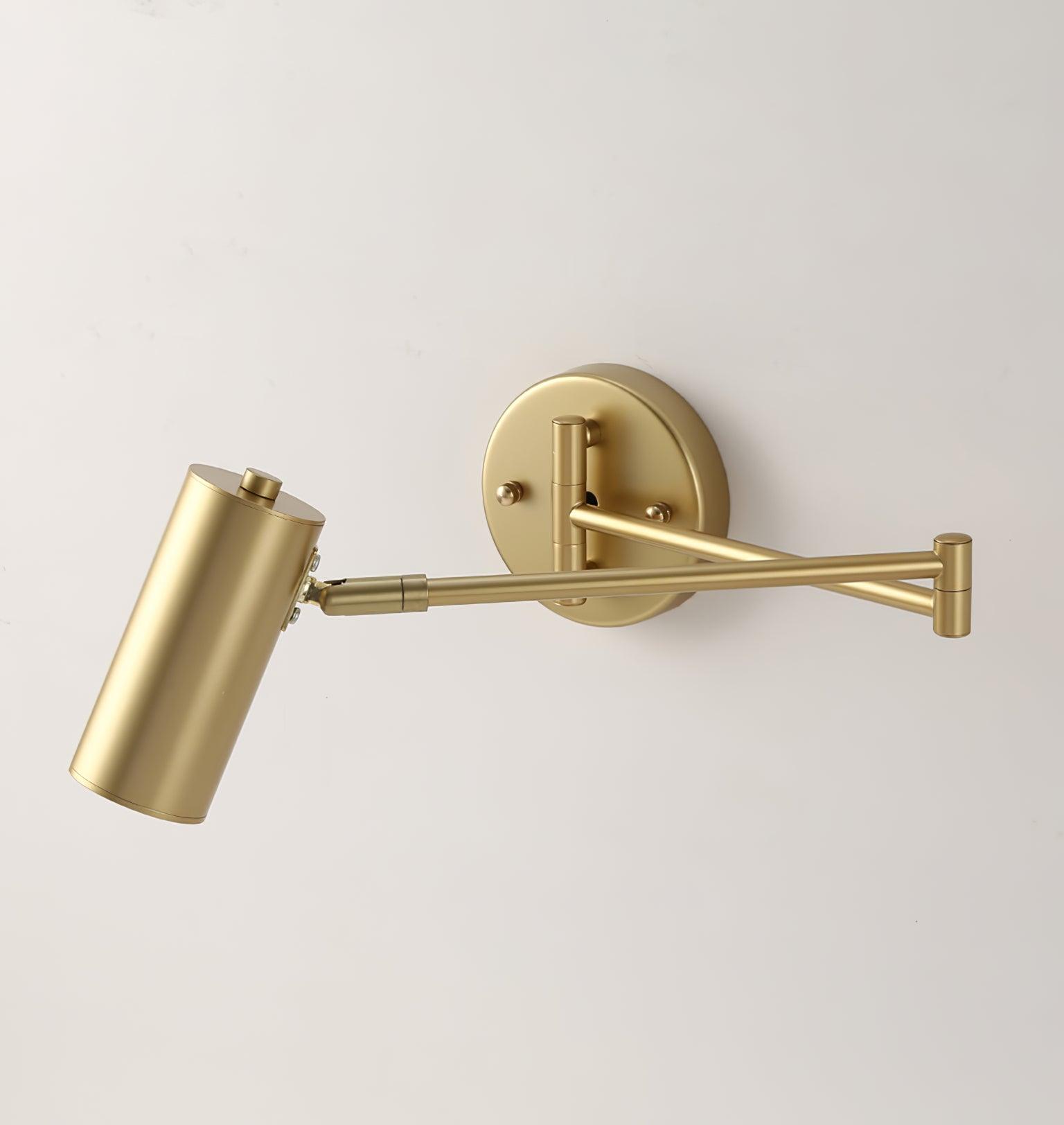 Lustra Wall Sconce Brass Swing Arm Adjustable-Neutral Decor