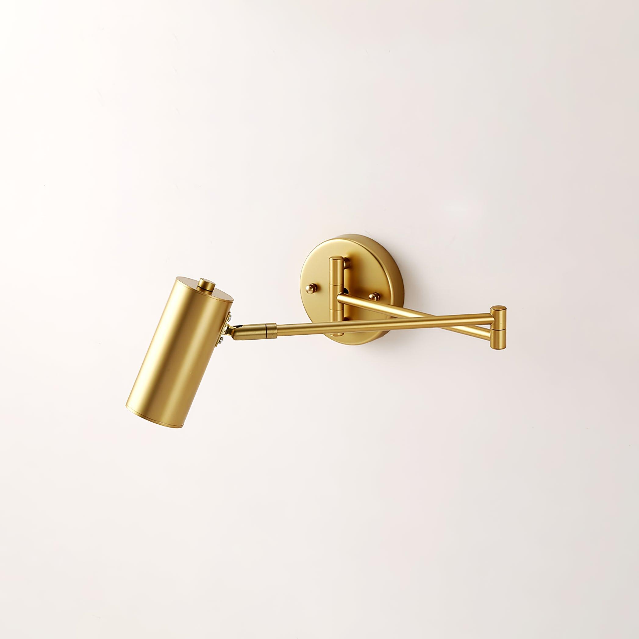 Lustra Wall Sconce Brass Swing Arm Adjustable-Neutral Decor