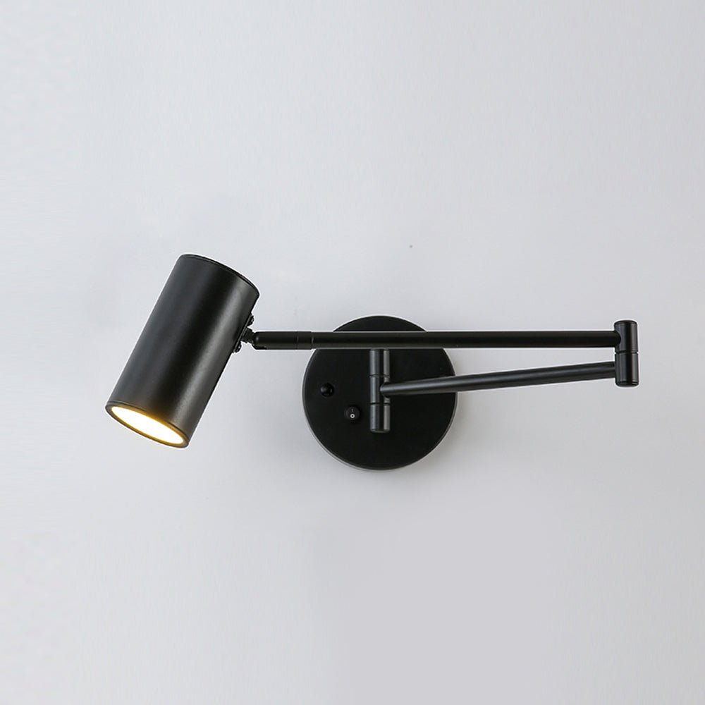 Lustra Wall Sconce Brass Swing Arm Adjustable-Neutral Decor