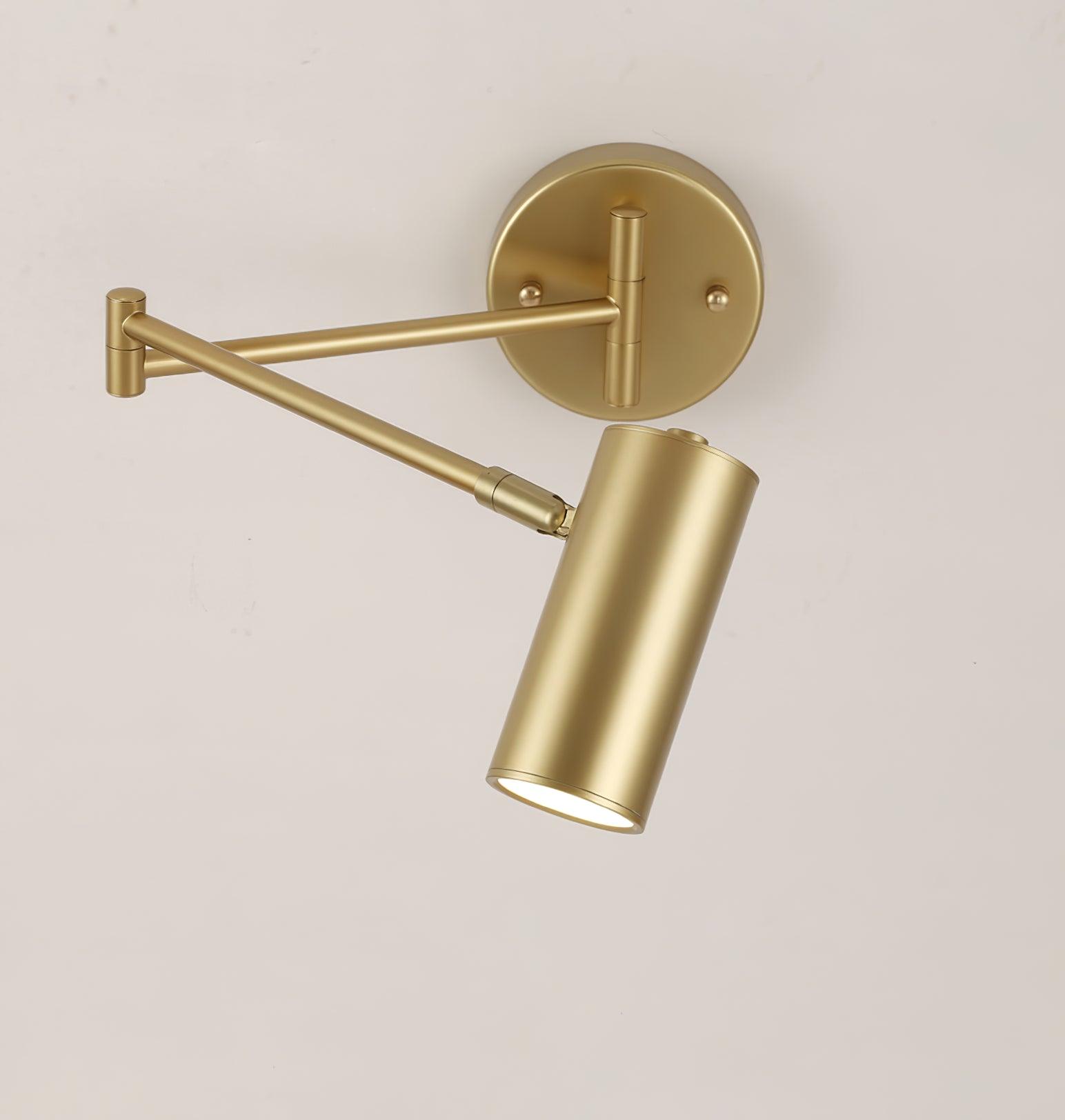 Lustra Wall Sconce Brass Swing Arm Adjustable-Neutral Decor