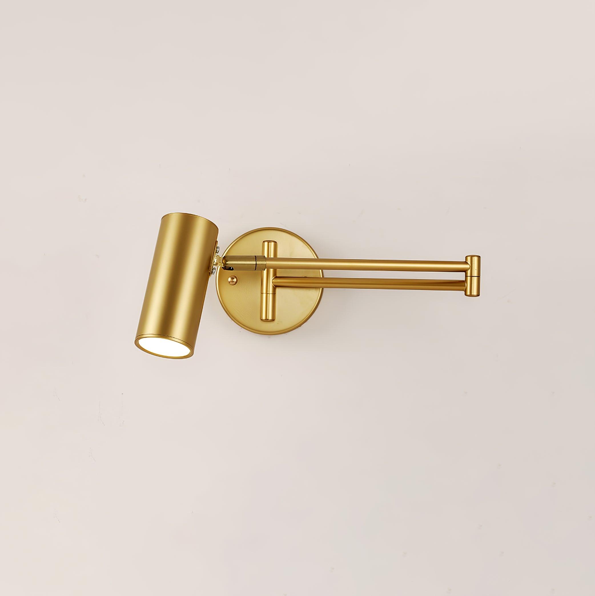 Lustra Wall Sconce Brass Swing Arm Adjustable-Neutral Decor