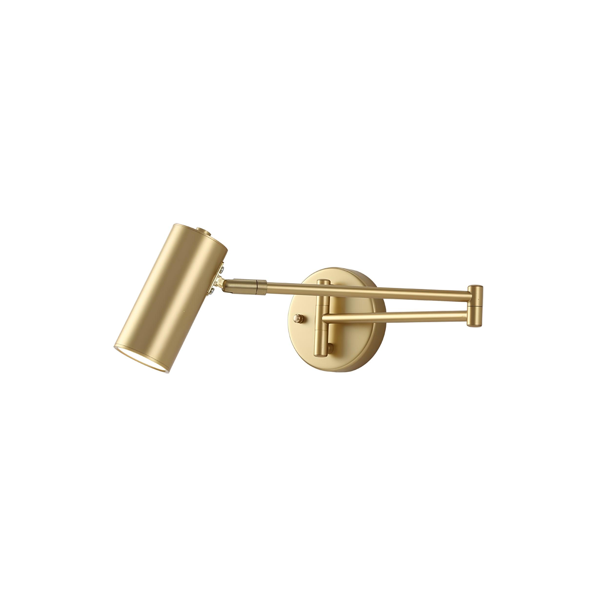 Lustra Wall Sconce Brass Swing Arm Adjustable-Neutral Decor