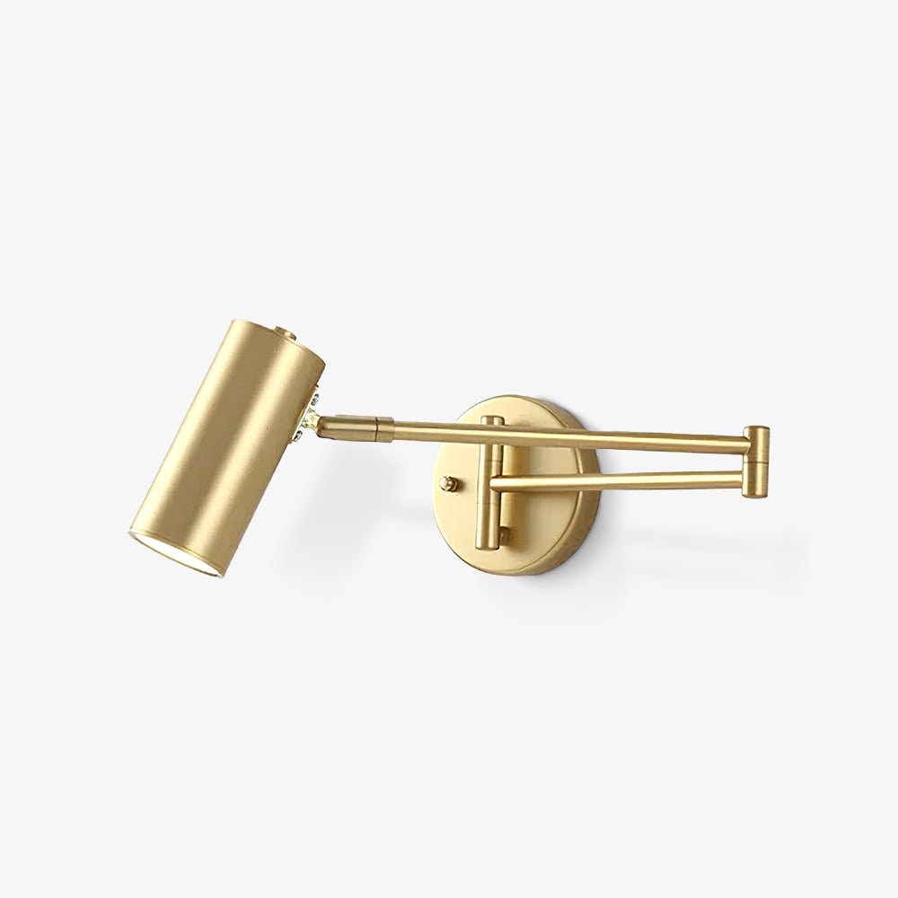 Lustra Wall Sconce Brass Swing Arm Adjustable-Neutral Decor