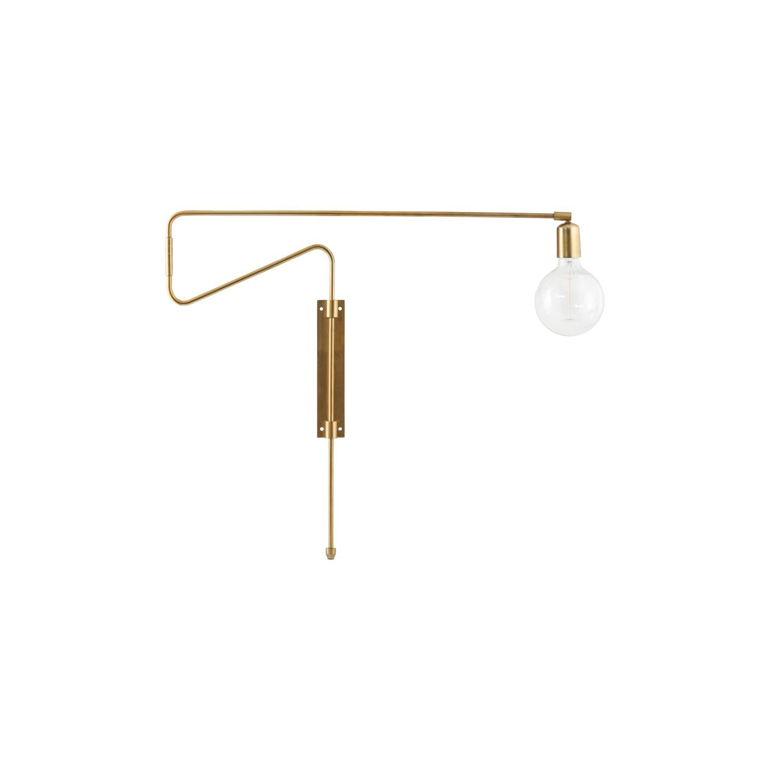 Elsoreth Modern Minimalist Swing Wall Lamp-Neutral Decor