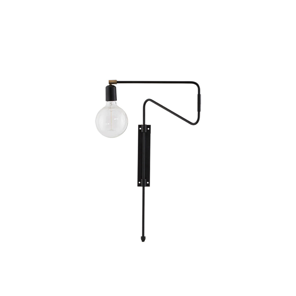 Elsoreth Modern Minimalist Swing Wall Lamp-Neutral Decor