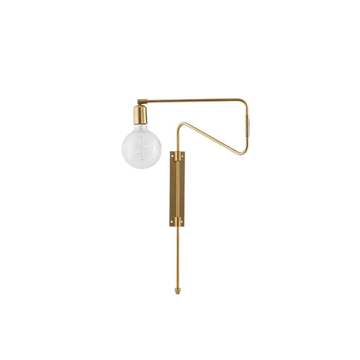 Elsoreth Modern Minimalist Swing Wall Lamp-Neutral Decor