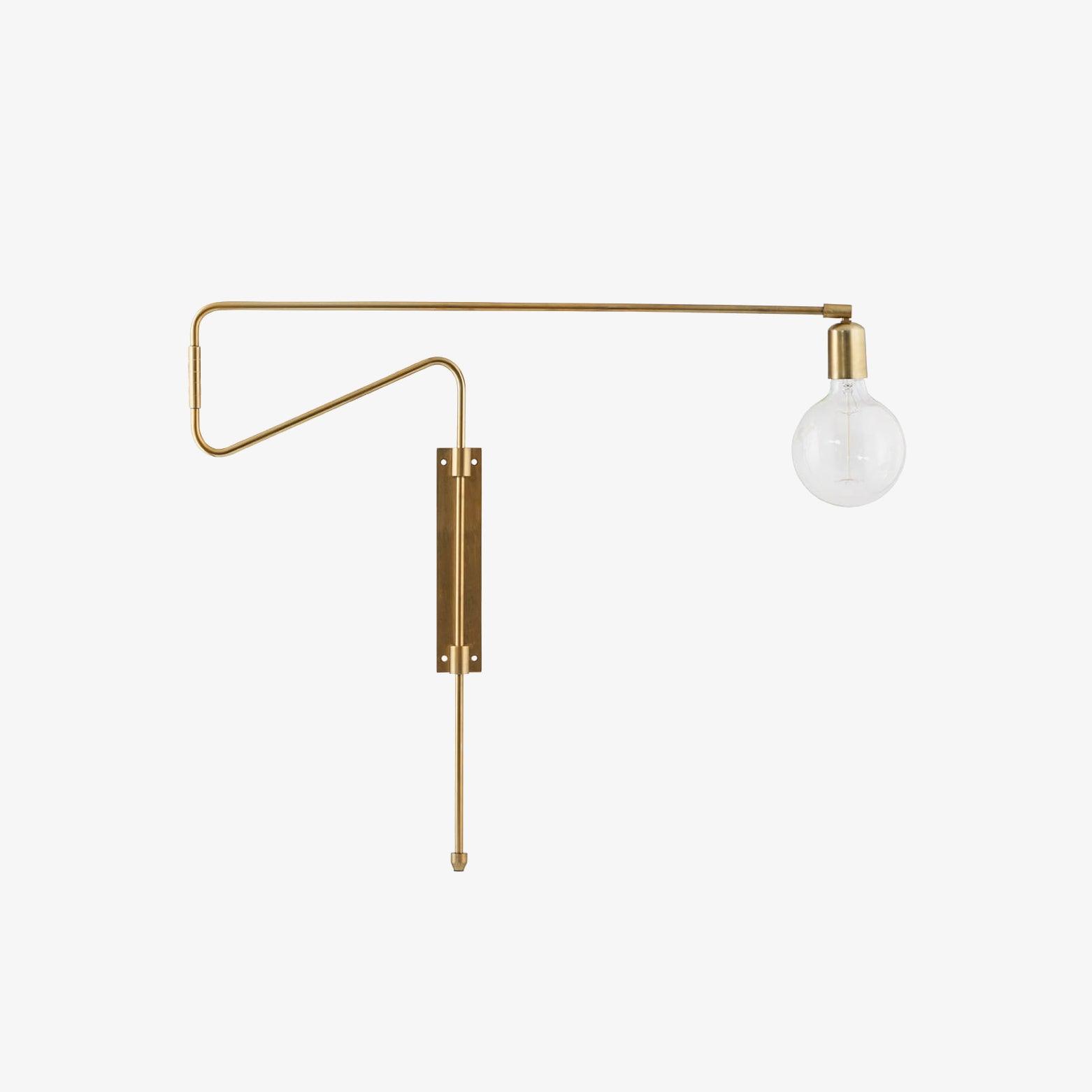 Elsoreth Modern Minimalist Swing Wall Lamp-Neutral Decor