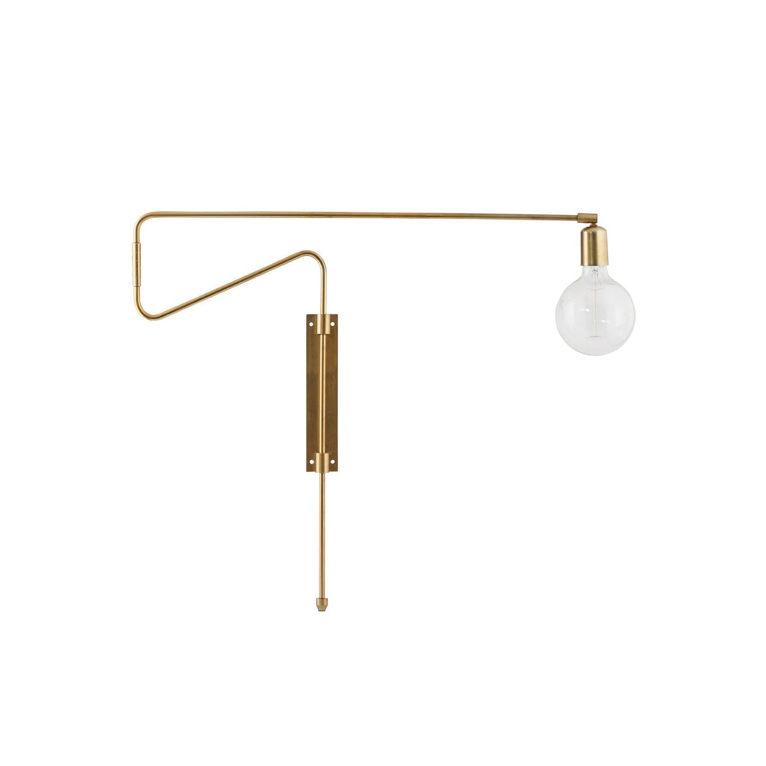 Elsoreth Modern Minimalist Swing Wall Lamp-Neutral Decor