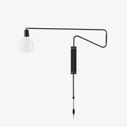 Elsoreth Modern Minimalist Swing Wall Lamp-Neutral Decor