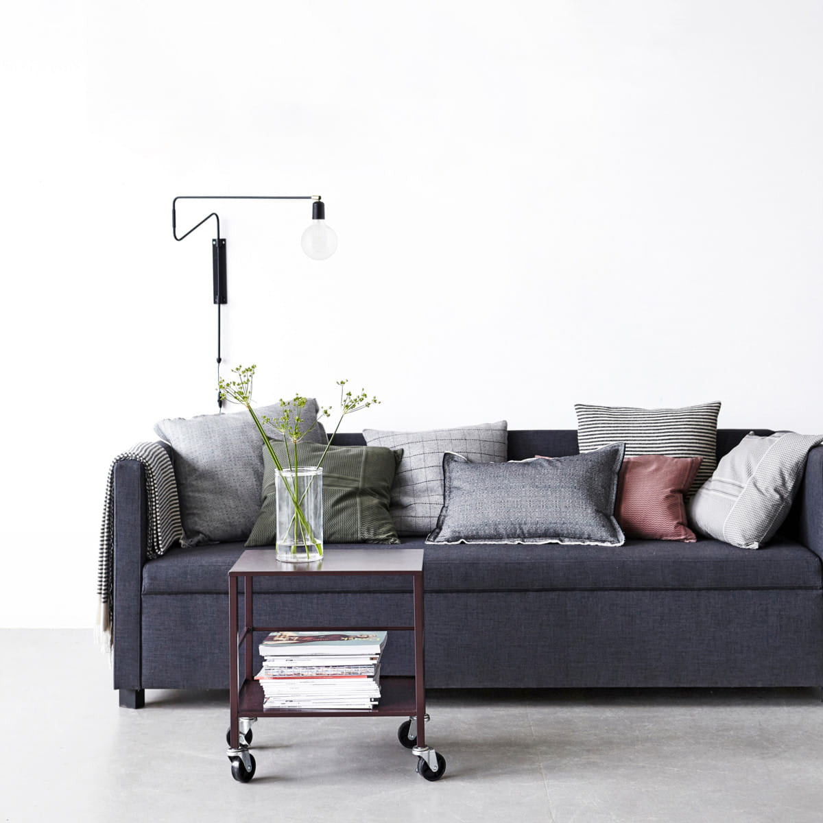 Elsoreth Modern Minimalist Swing Wall Lamp-Neutral Decor