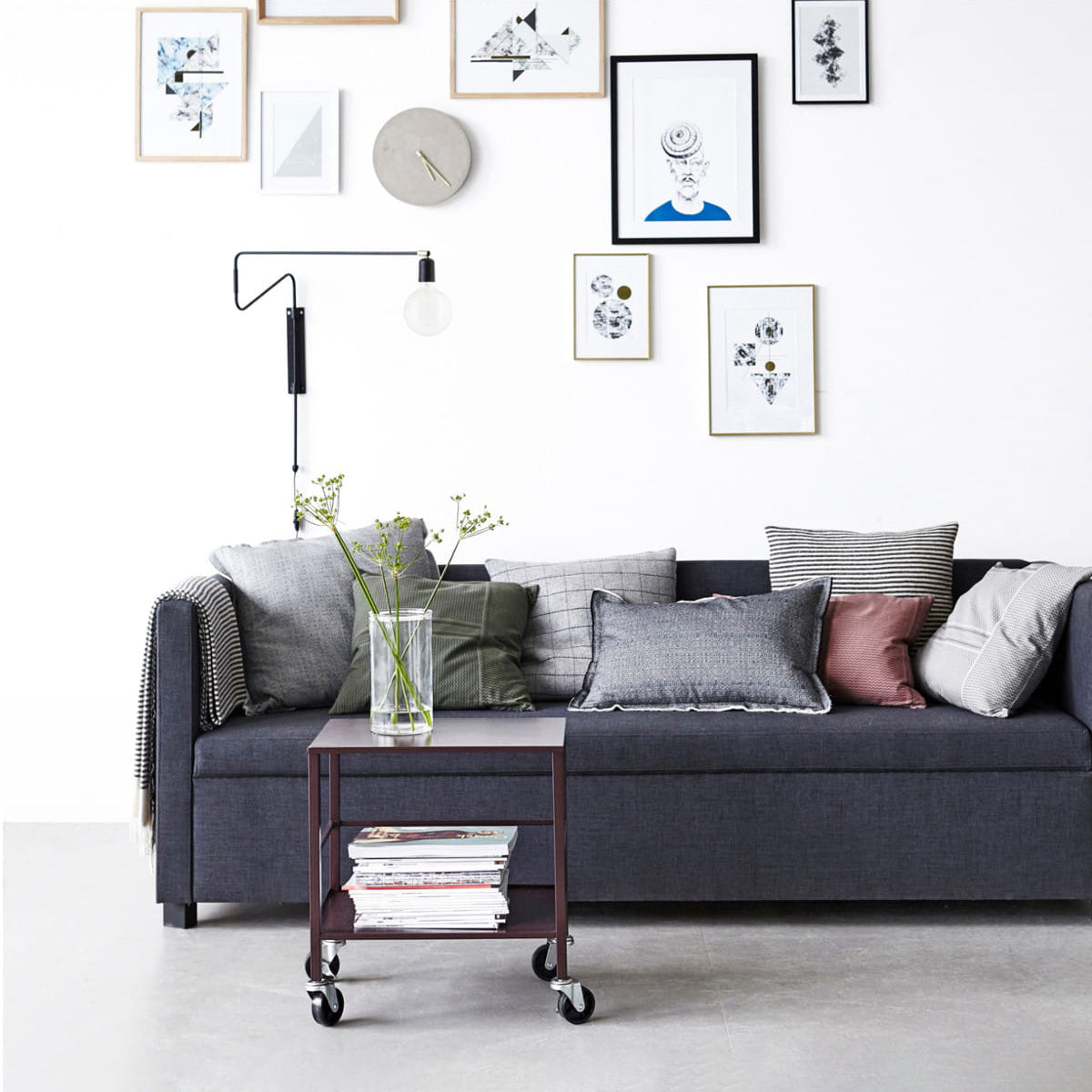 Elsoreth Modern Minimalist Swing Wall Lamp-Neutral Decor