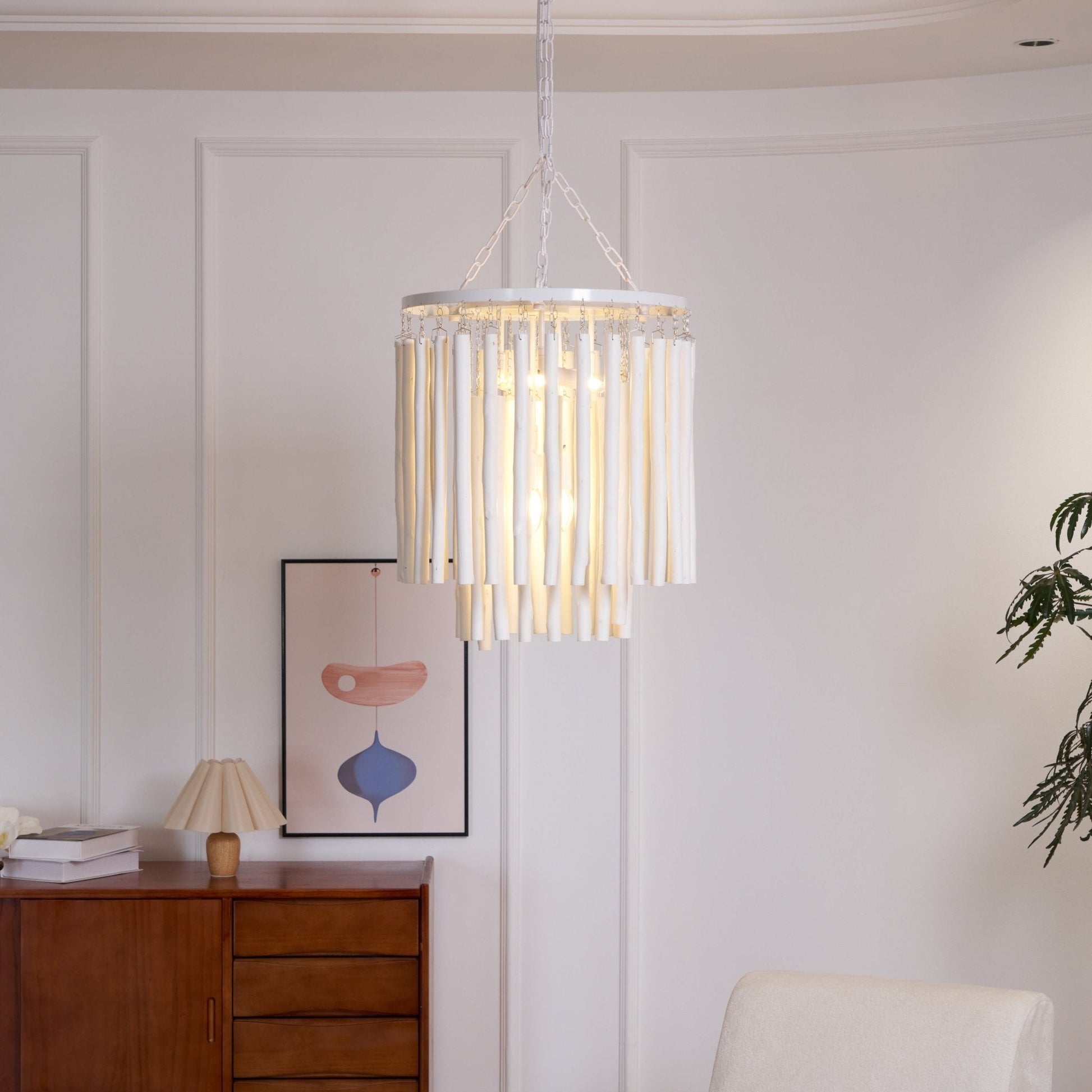 Xantir Postmodern Luxury Wood Chandelier-Neutral Decor