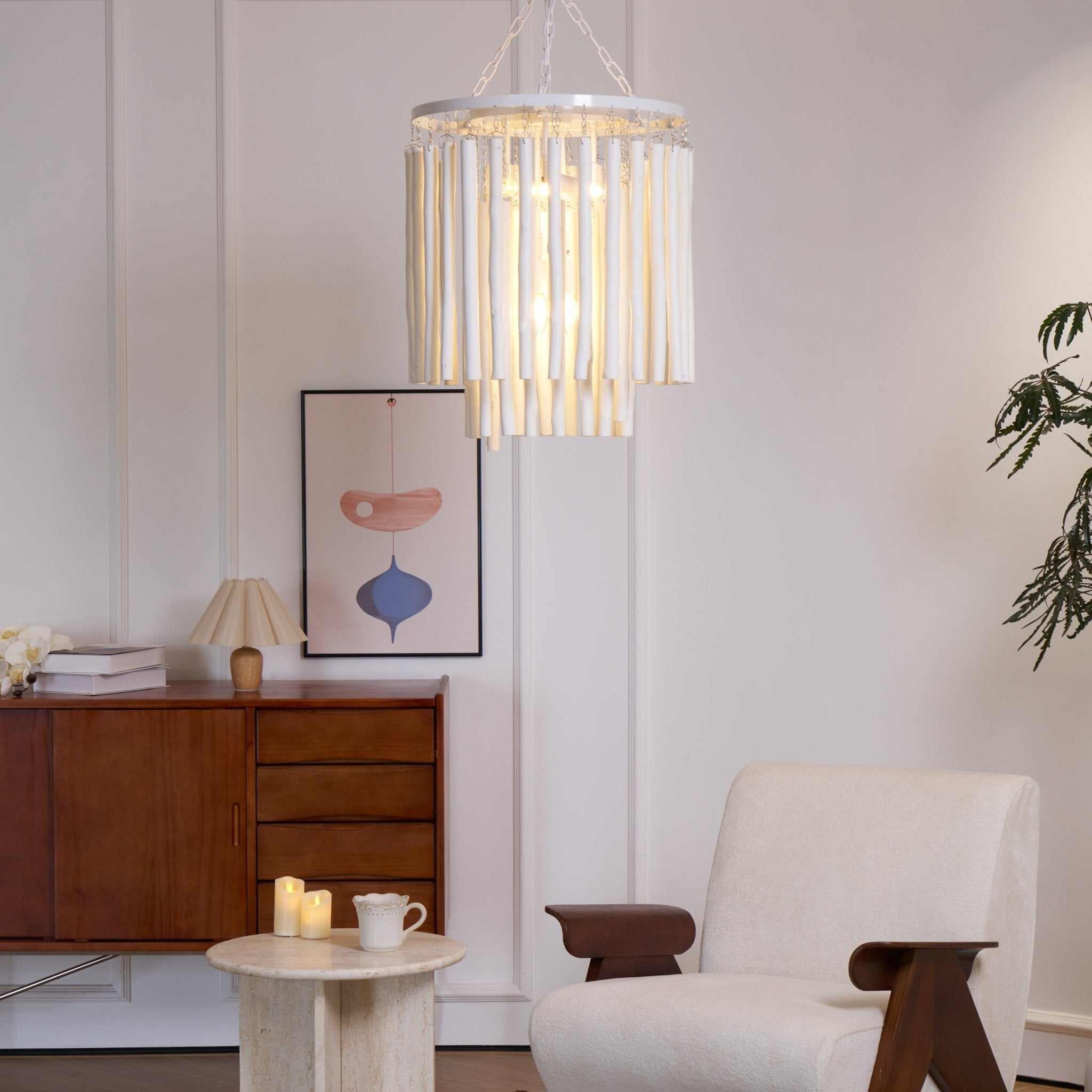 Xantir Postmodern Luxury Wood Chandelier-Neutral Decor