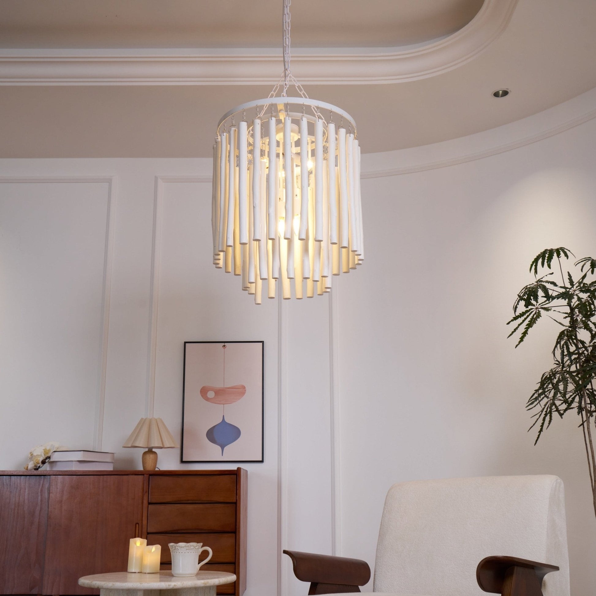 Xantir Postmodern Luxury Wood Chandelier-Neutral Decor
