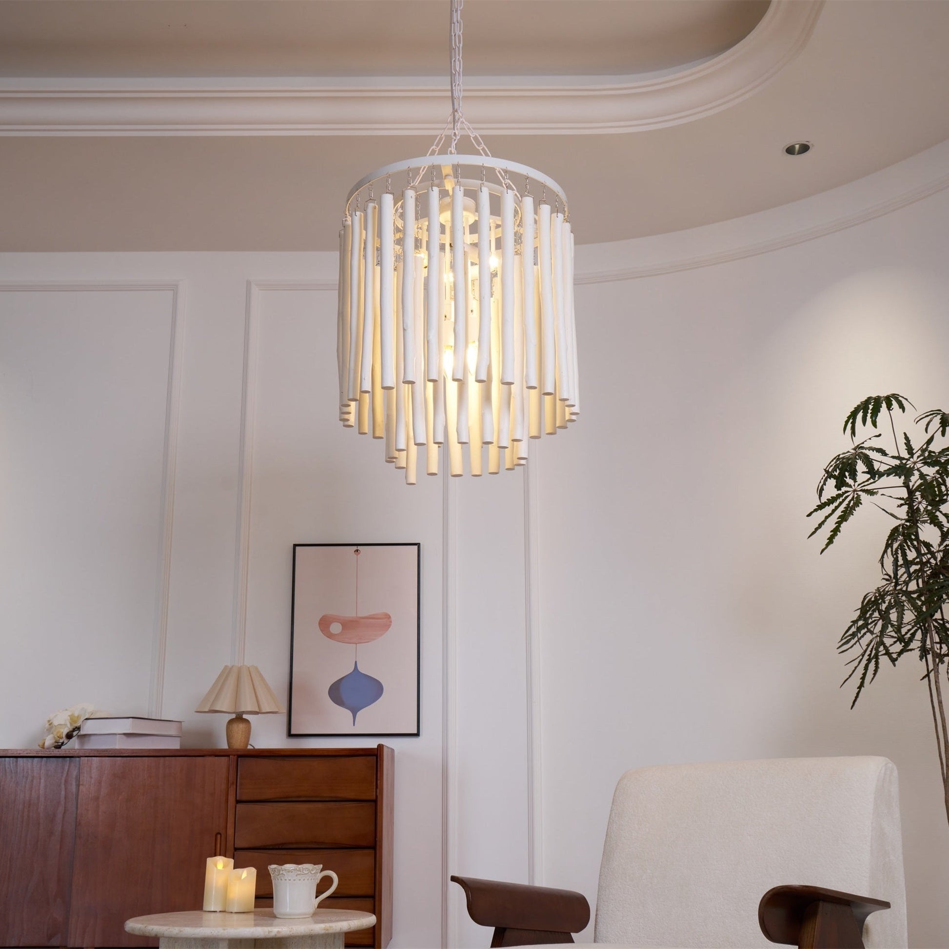 Xantir Postmodern Luxury Wood Chandelier-Neutral Decor