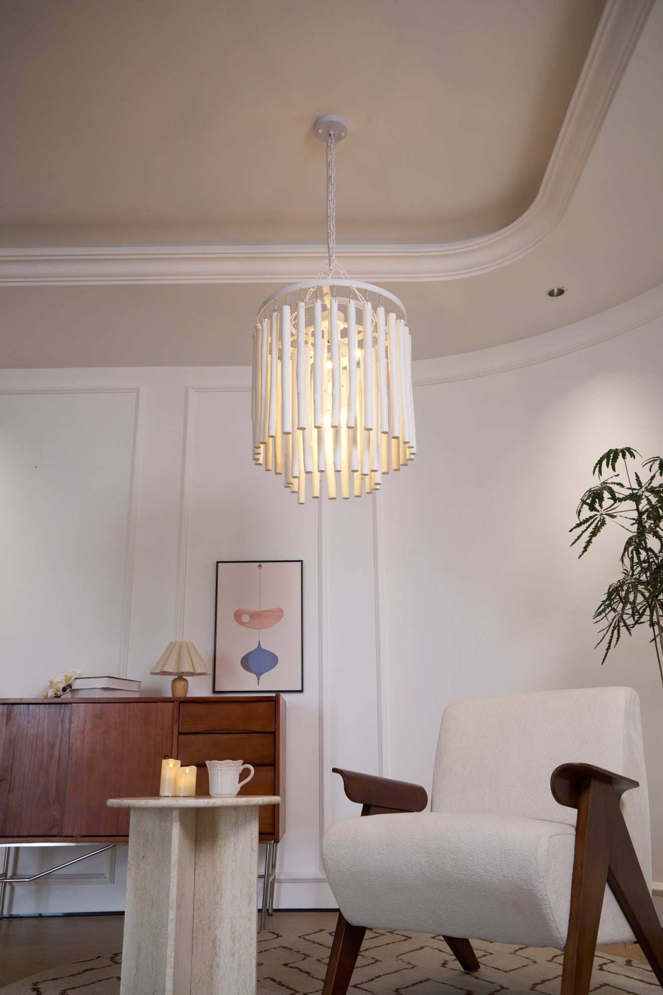 Xantir Postmodern Luxury Wood Chandelier-Neutral Decor