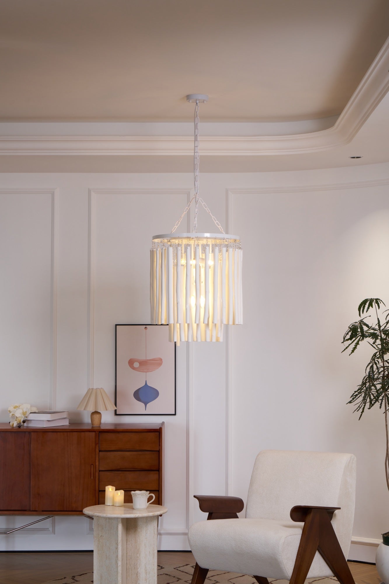 Xantir Postmodern Luxury Wood Chandelier-Neutral Decor