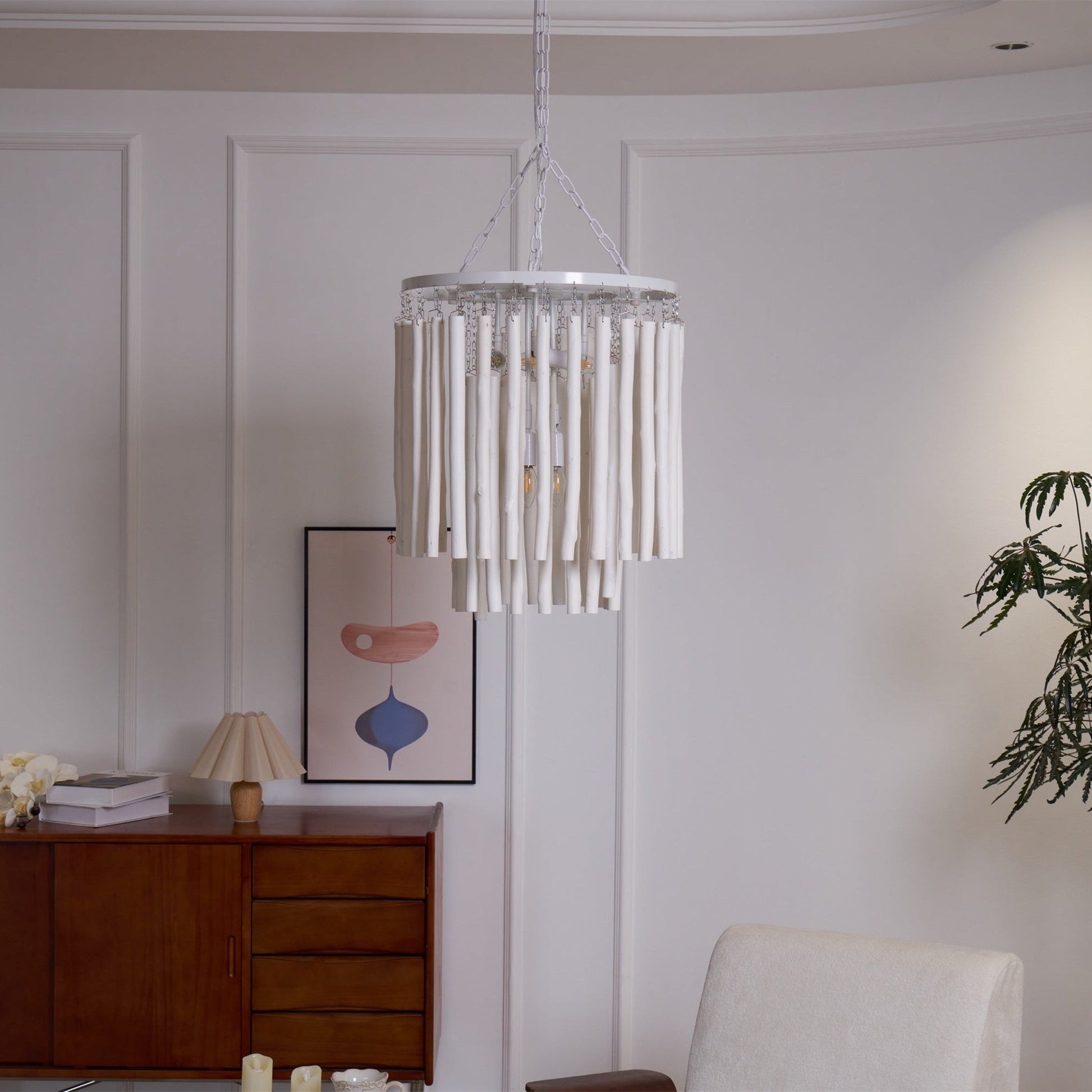 Xantir Postmodern Luxury Wood Chandelier-Neutral Decor
