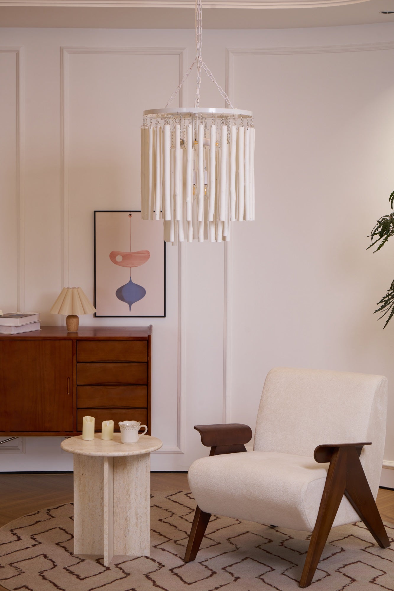 Xantir Postmodern Luxury Wood Chandelier-Neutral Decor