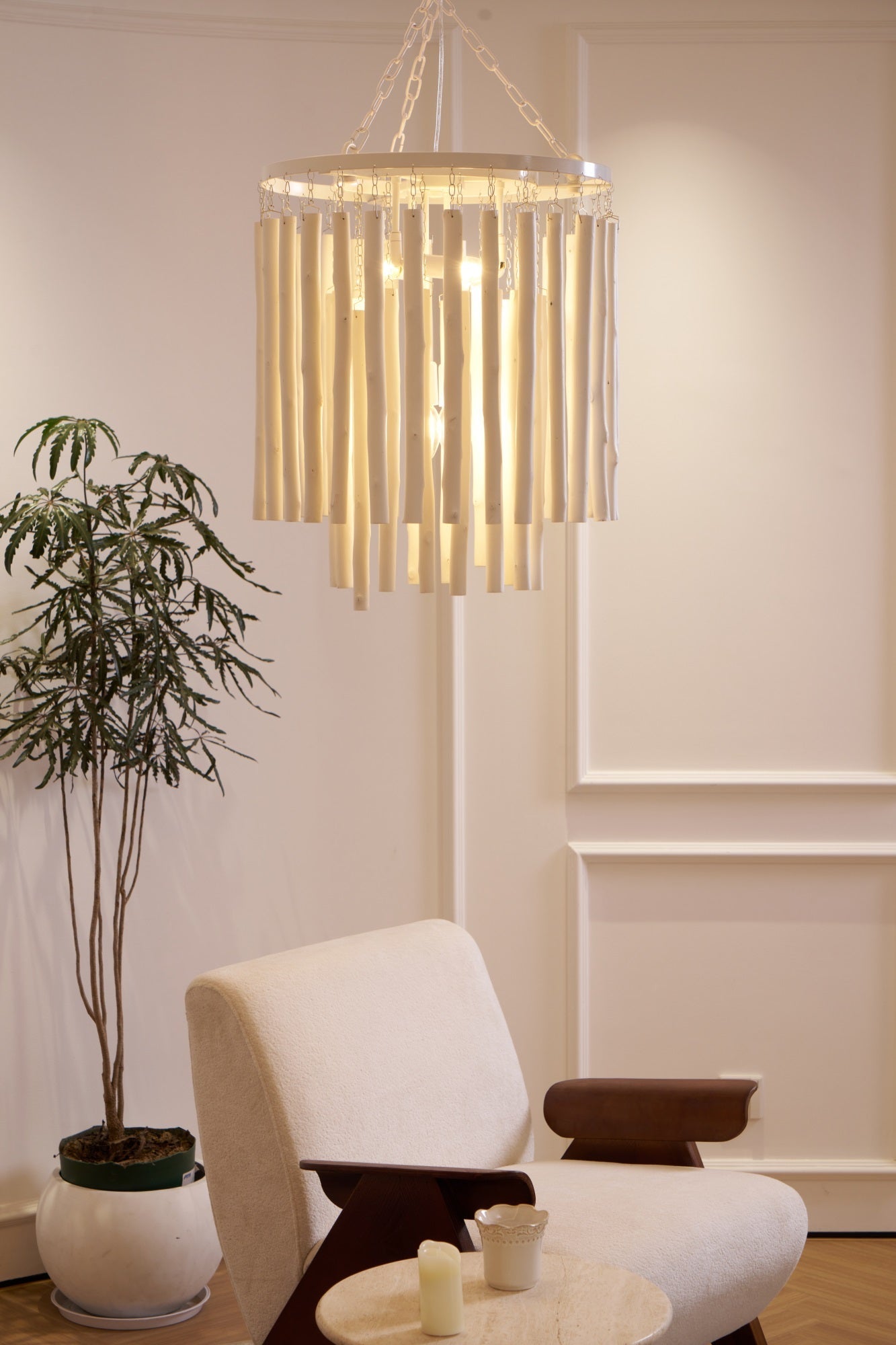 Xantir Postmodern Luxury Wood Chandelier-Neutral Decor