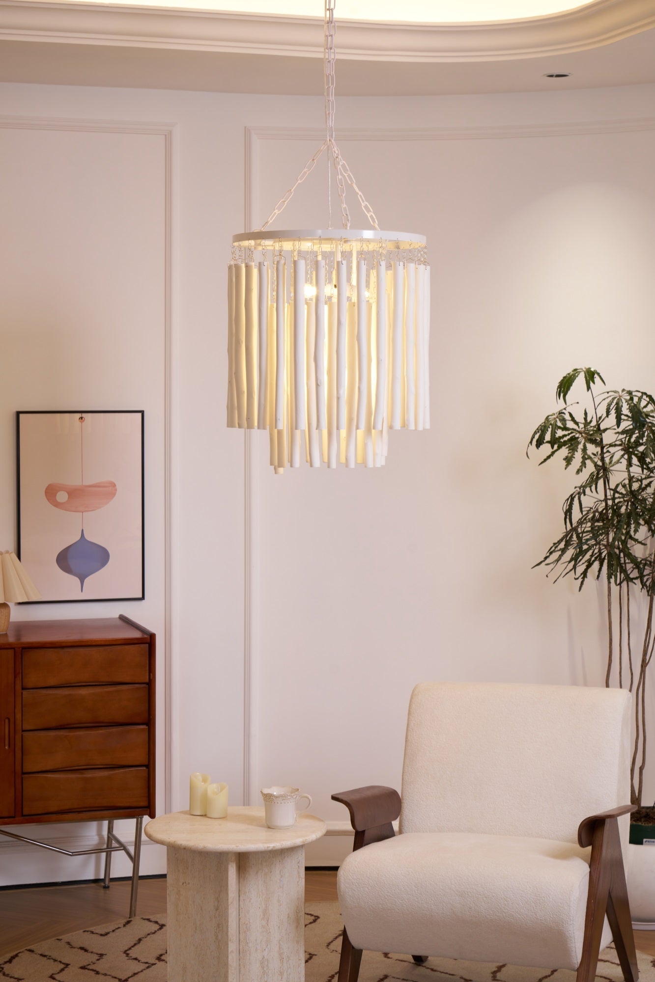 Xantir Postmodern Luxury Wood Chandelier-Neutral Decor