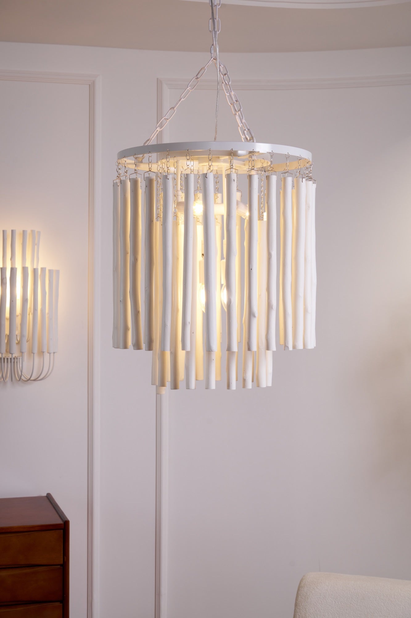 Xantir Postmodern Luxury Wood Chandelier-Neutral Decor