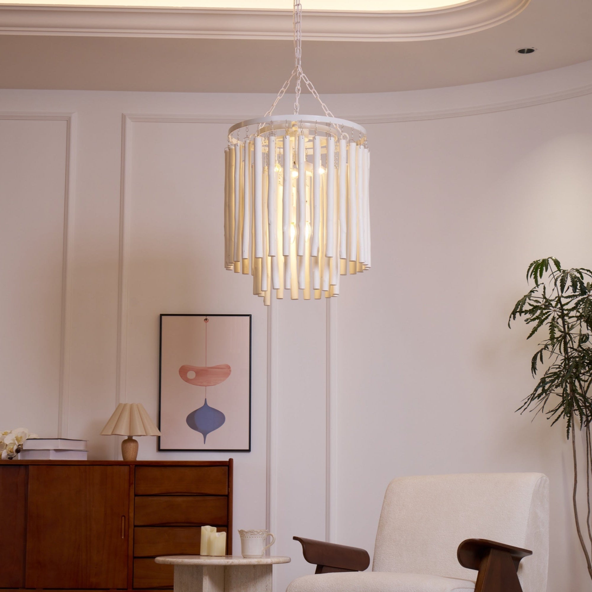 Xantir Postmodern Luxury Wood Chandelier-Neutral Decor