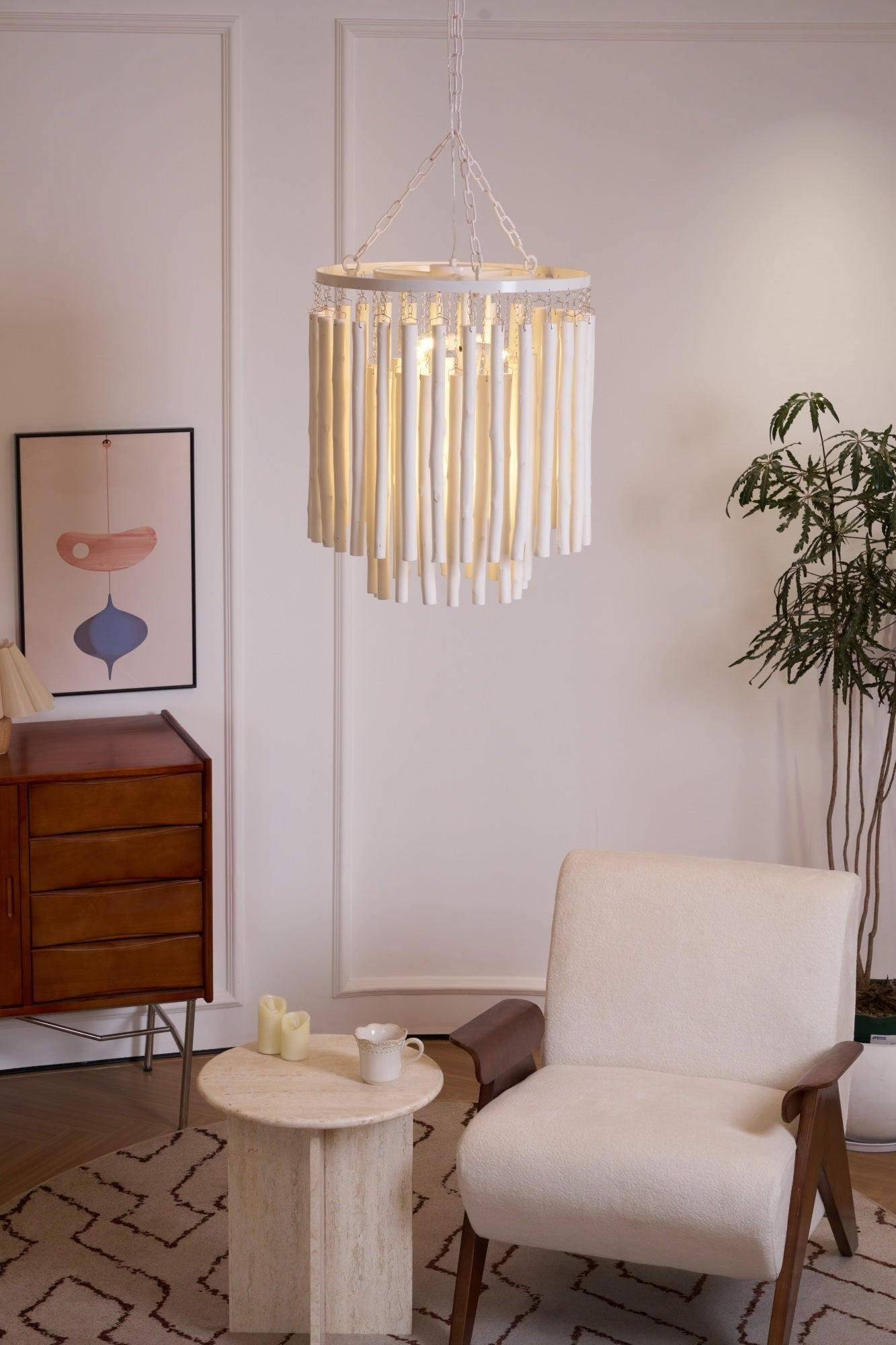 Xantir Postmodern Luxury Wood Chandelier-Neutral Decor